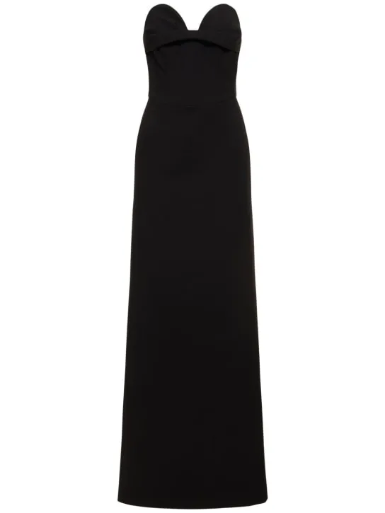 Magda Butrym   Strapless wool blend long dress 