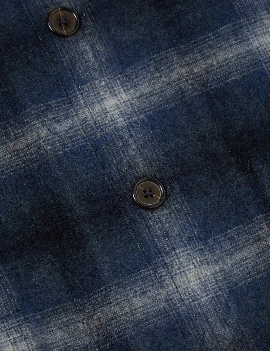 Universal Works Easy Overshirt (Recycled Wool) - Navy Blue